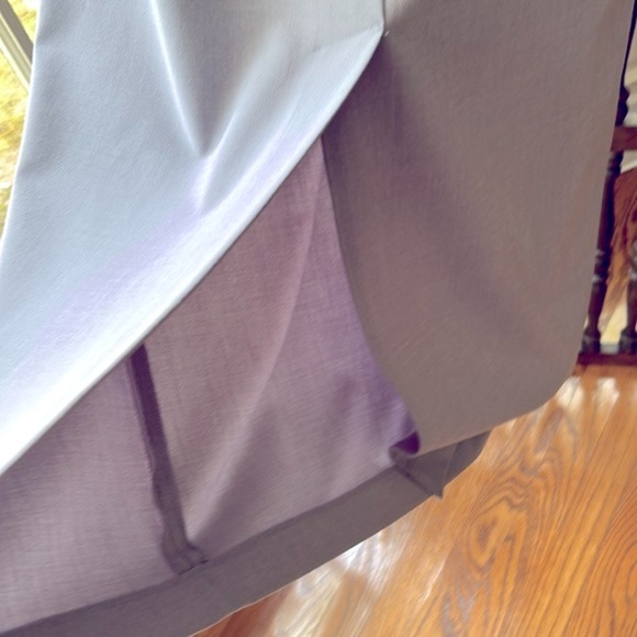 Gray Maxi Skirt Size 10 Long Size Zip Workwear - Picture 4 of 8